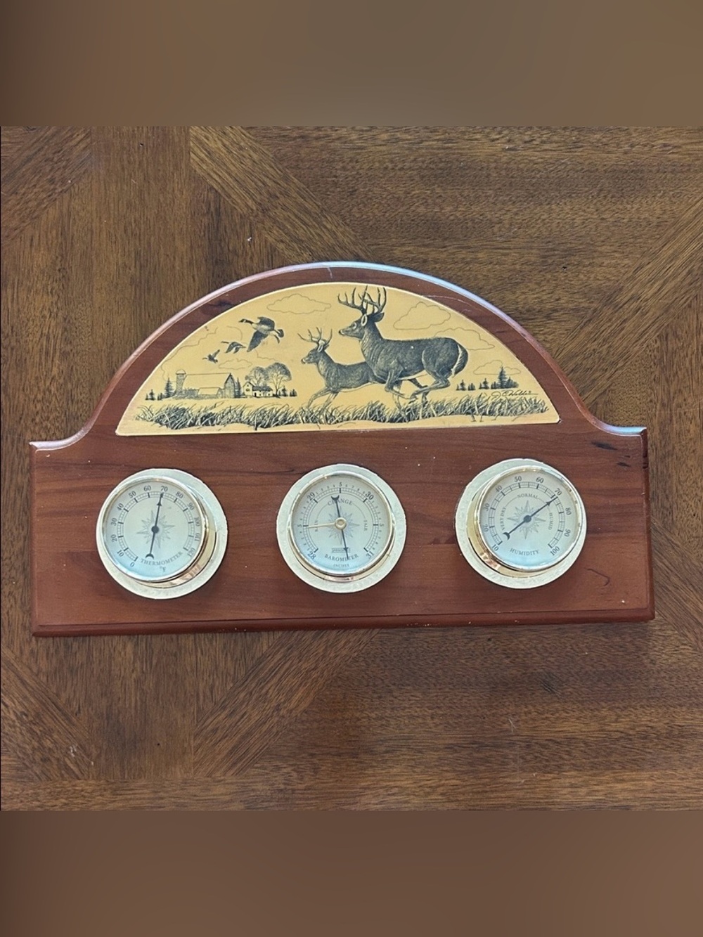 Vintage Rustic Decor Weather Station